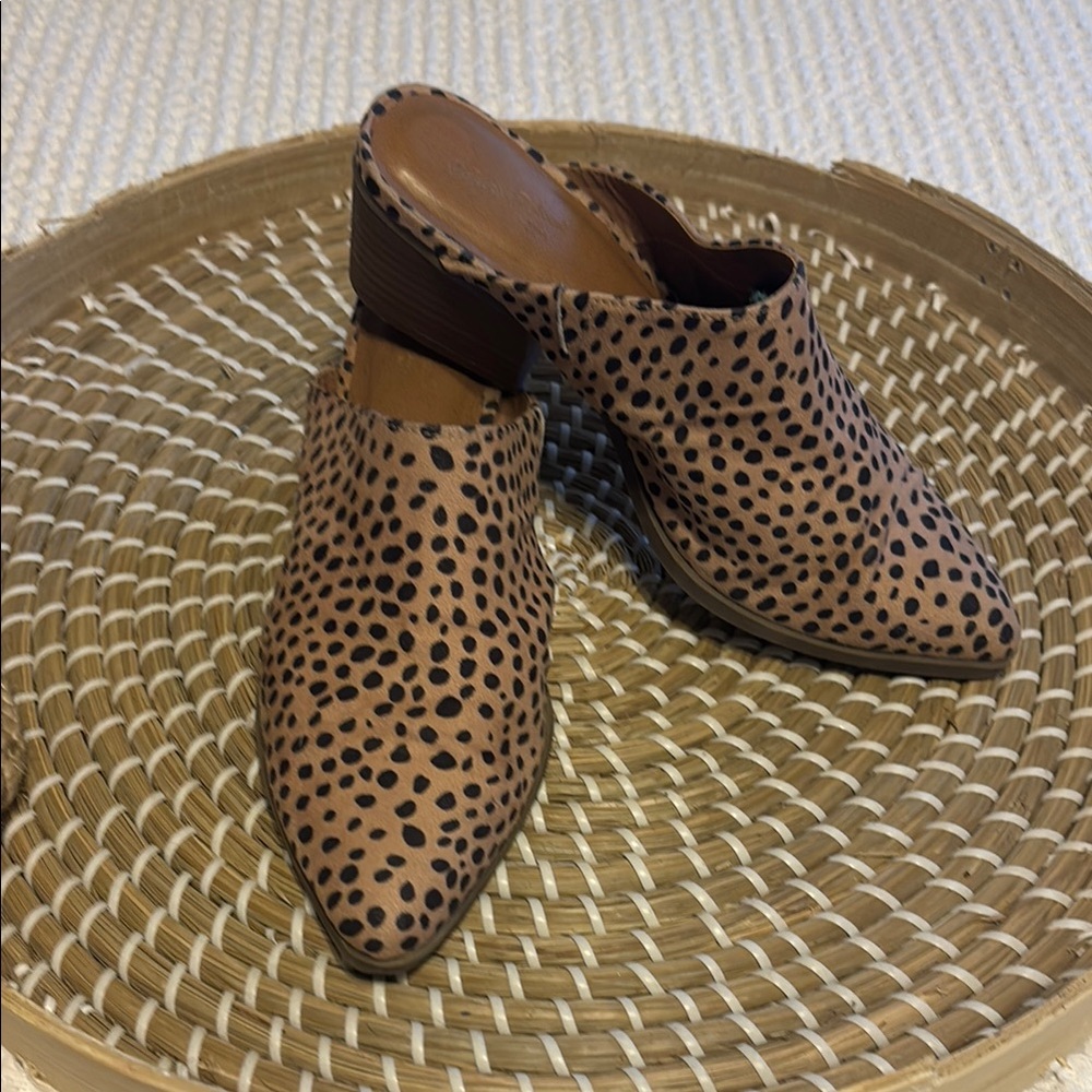 Leopard Print Mules
